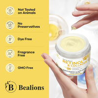 Retinol Cream for Face anti Aging: Wrinkle Cream for Face Neck with Collagen Hyaluronic Acid - Night Moisturizer for Men Women - Facial Skin Care Gifts for Mom Dad Sister